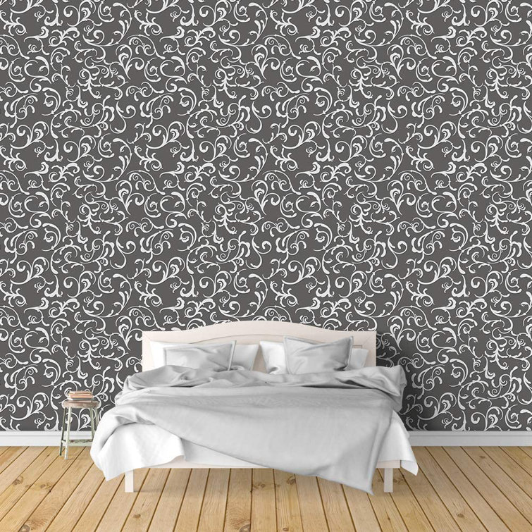 IDEA4WALL Peel & Stick Toile Wallpaper Wayfair